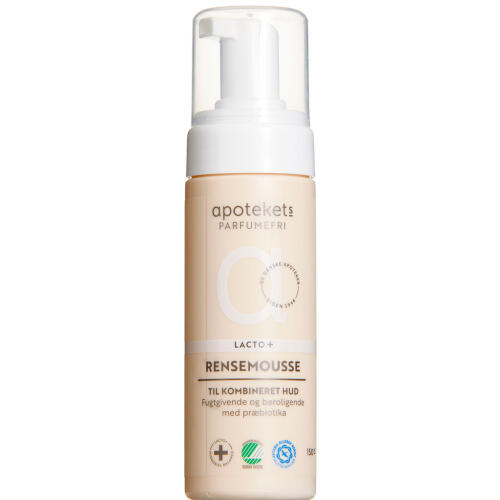 Køb Apotekets Lacto + Parfumefri Rensemousse Kombineret Hud 150 ml online hos apotekeren.dk
