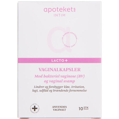 Køb Apotekets Lacto+ Vaginalkapsel 10 stk. online hos apotekeren.dk