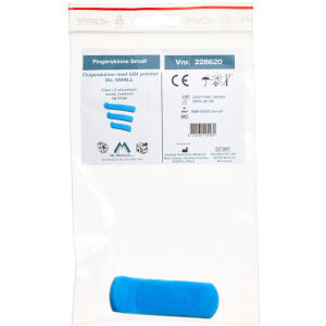 Køb Fingerskinne med blåt polster - Small 1 stk. online hos apotekeren.dk