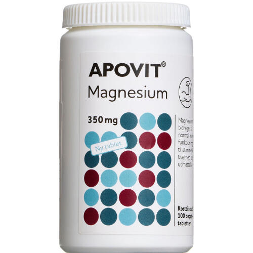 Køb Apovit Magnesium 350 Mg Depot 100 stk. online hos apotekeren.dk