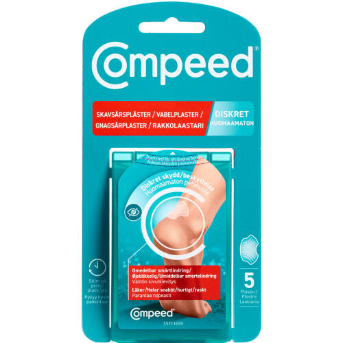 Køb Compeed Vabelplaster Høj Hæl Diskret 5 stk. online hos apotekeren.dk
