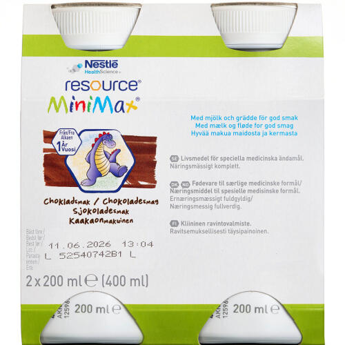 Køb RESOURCE MINIMAX CHOKOLADE online hos apotekeren.dk