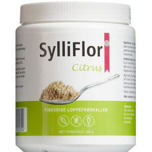 Køb SylliFlor Loppefrøskaller Citrus 200 g online hos apotekeren.dk