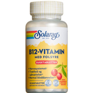 Køb SOLARAY B12-VIT M/FOL SUGETABL online hos apotekeren.dk