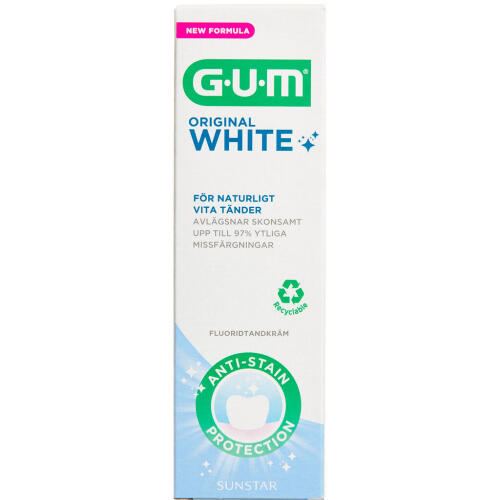 Køb GUM Original White Tandpasta 75 ml. online hos apotekeren.dk