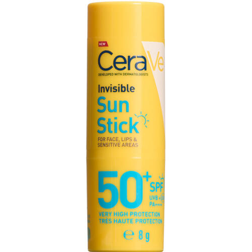 Køb CeraVe Invisible Sun Stick SPF 50+ 8 g online hos apotekeren.dk