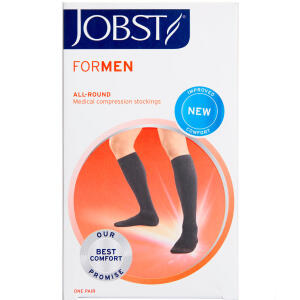 Køb Jobst For Men Sort Kompressionsstrømpe str. XL 1 par online hos apotekeren.dk