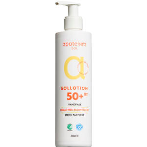 Køb Apotekets Sollotion SPF50+ 300 ml online hos apotekeren.dk