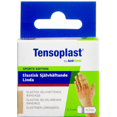 Køb Actimove Tensoplast Strækbind 2,5 cm x 4,5 m online hos apotekeren.dk