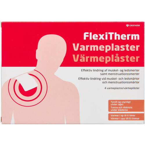 Køb FlexiTherm Varmeplaster 4 stk. online hos apotekeren.dk