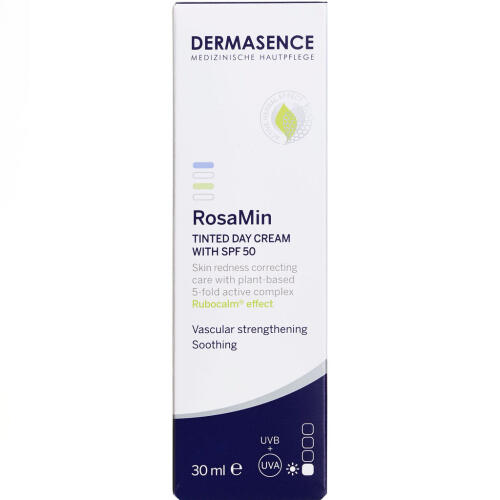 Køb Dermasence RosaMin Tinted Day Cream SPF50 Medium 30 ml online hos apotekeren.dk