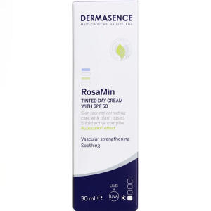 Køb Dermasence RosaMin Tinted Day Cream SPF50 Medium 30 ml online hos apotekeren.dk