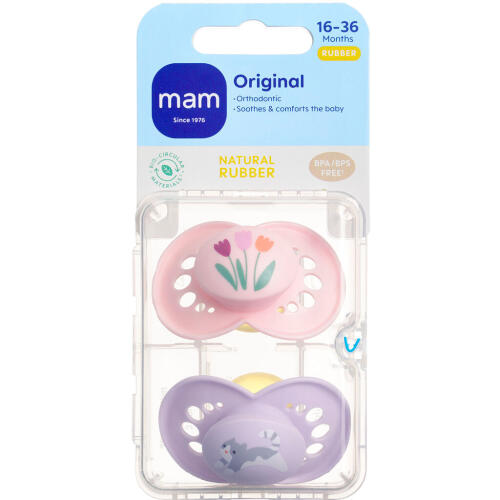 Køb MAM NATURGUMMI PINK 16-36 MDR online hos apotekeren.dk
