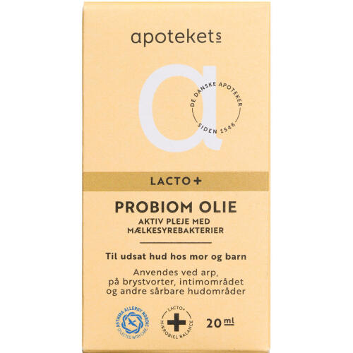 Køb Apotekets Lacto+ Probiom Olie 20 ml online hos apotekeren.dk
