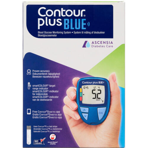 Køb Contour Plus Blue Glucose Meter 1 stk. online hos apotekeren.dk