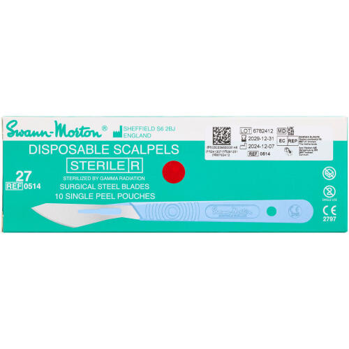 Køb Sabre Skalpeltype 27 Steril 10 stk. online hos apotekeren.dk