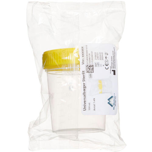 Køb Urinbæger m. skruelåg sterilt 100 ml 1 stk online hos apotekeren.dk