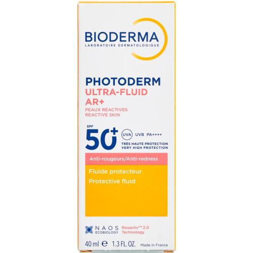 Køb Bioderma Photoderm Ultrafluide AR+ SPF50 40 ml. online hos apotekeren.dk