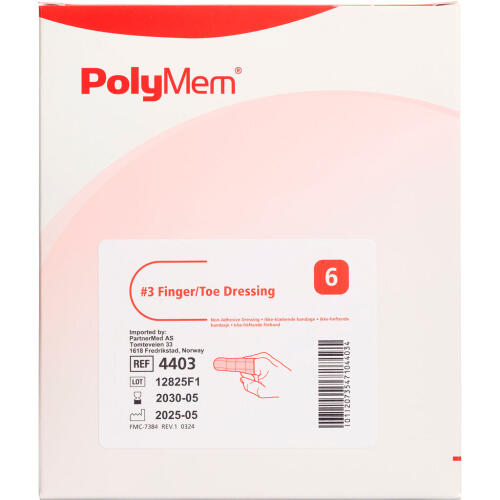 Køb POLYMEM FINGER/TÅ BANDAGE L online hos apotekeren.dk