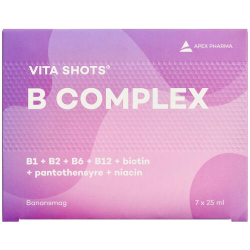 Køb Vita Shots B Complex 7 x 25 ml online hos apotekeren.dk