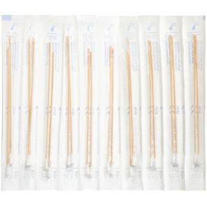 Køb Vatpinde i Træ Sterile 15 cm 2x100 stk. online hos apotekeren.dk