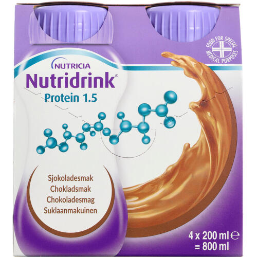 Køb NUTRIDRINK PROTEIN 1.5 CHOKO. online hos apotekeren.dk