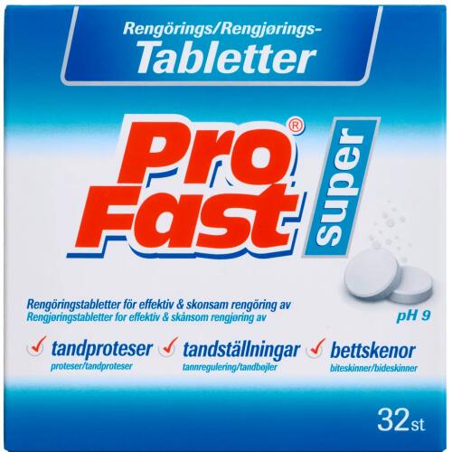 Køb PROFAST RENGØRINGSTABLETTER online hos apotekeren.dk