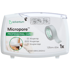 Køb MICROPORE TAPE M/DISP. HVID online hos apotekeren.dk