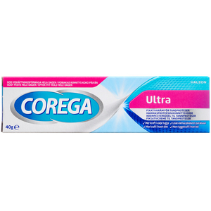 Køb Corega Ultra Fixativ Creme 40 g online hos apotekeren.dk