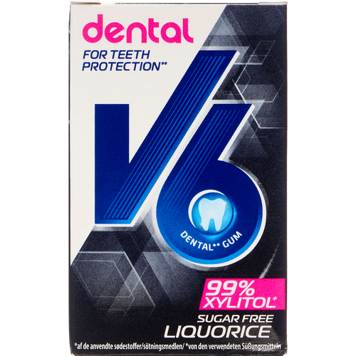 Køb V6 DENTAL LIQUORICE ØKOPAK online hos apotekeren.dk