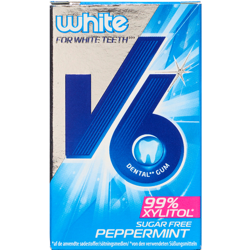 Køb V6 DENTAL WHITE PEPPERMINT ØKO online hos apotekeren.dk