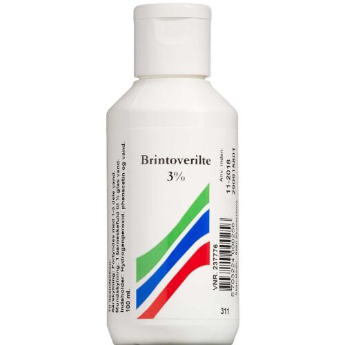 Brintoverilte 3 opløsning S.A. 100 ml | Køb online nu!