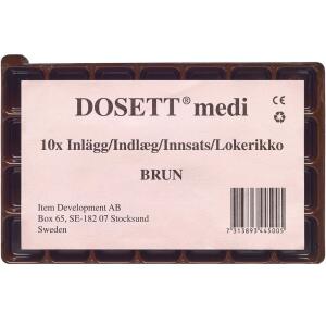 Køb Dosett Indlæg BRUN 10 stk. online hos apotekeren.dk