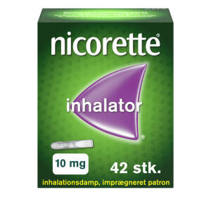 Køb Nicorette® inhalator 10 mg 42 stk. online hos apotekeren.dk