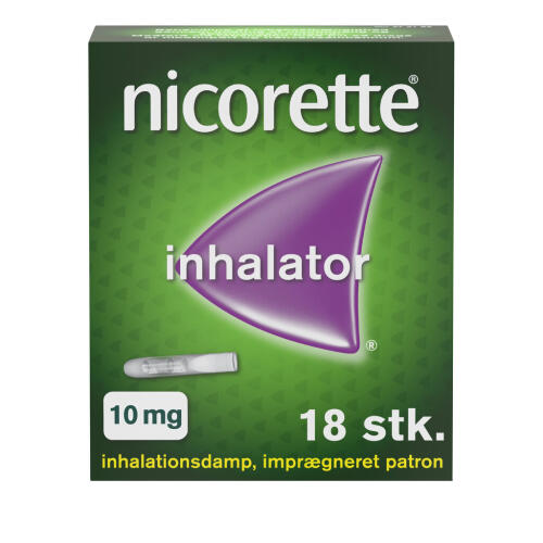 Køb Nicorette® inhalator 10 mg 18 stk. online hos apotekeren.dk