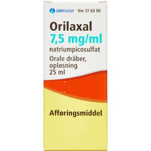 Køb ORILAXAL ORAL.DRÅBER 7,5MG/ML online hos apotekeren.dk