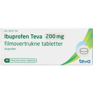 Køb IBUPROFEN TABL 200 MG (TEVA) online hos apotekeren.dk
