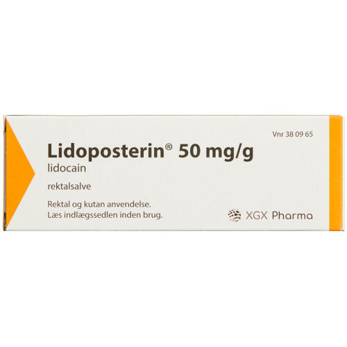 Køb LIDOPOSTERIN SALVE 50 MG/G online hos apotekeren.dk