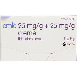 Køb EMLA CREME 25+25 MG/G online hos apotekeren.dk