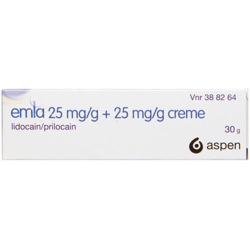 Køb EMLA CREME 25+25 MG/G online hos apotekeren.dk