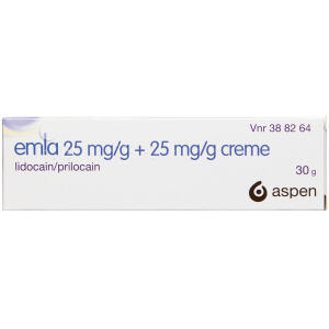 Køb EMLA CREME 25+25 MG/G online hos apotekeren.dk