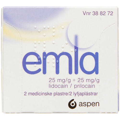 Køb EMLA MEDICINSK PL.25+25 MG/G online hos apotekeren.dk