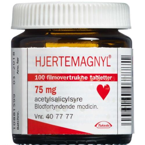 Køb HJERTEMAGNYL TABL 75 MG online hos apotekeren.dk