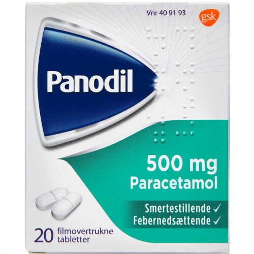 Køb Panodil tablet 500 mg, 20 stk online hos apotekeren.dk