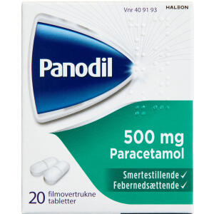 Køb Panodil tablet 500 mg, 20 stk online hos apotekeren.dk