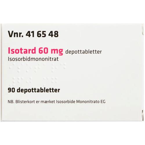 Køb ISOTARD DEPOTTABLET 60 MG online hos apotekeren.dk