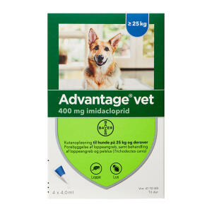 Køb Advantage Vet T/Hund 25-40 kg online hos apotekeren.dk