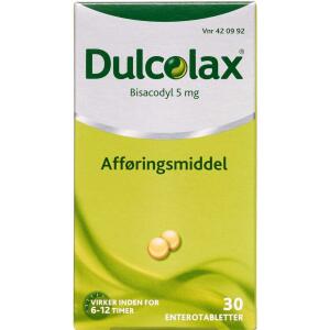 Køb Dulcolax enterotabletter 5 mg 30 stk.  online hos apotekeren.dk