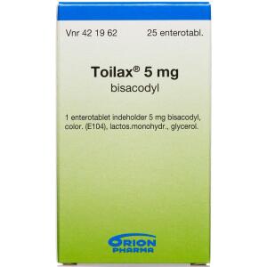 Køb Toilax Enterotablet 5 mg, 25 stk.  online hos apotekeren.dk