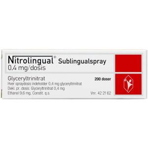 Køb NITROLINGUAL SUBL.SPR.0,4MG/DS online hos apotekeren.dk